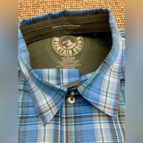 Men’s XL Kuhl Lightweight Plaid Techical Button Down Eluxor Hiking Shirt - Picture 5 of 12